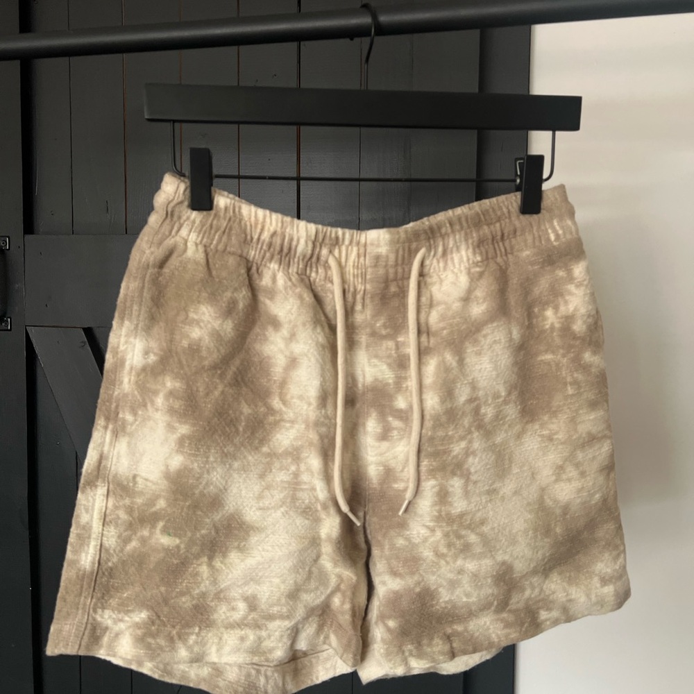BDG Neutral Tie-Dye Drawstring Shorts